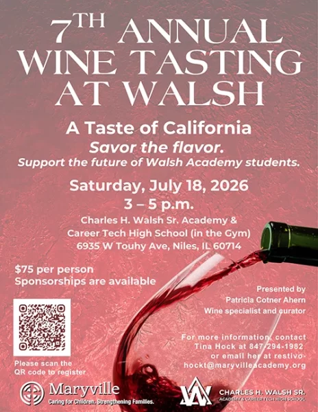 Walshe 7th Wine Tasting Flyer